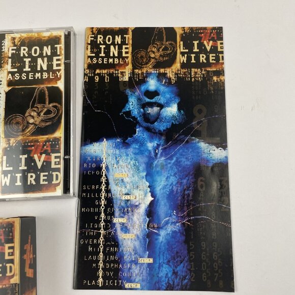 Front Line Assembly Hard Wired VHS/2 CD Box Set Includes Pendant - Picture 4 of 10